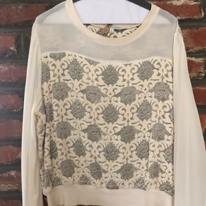 Rebecca Minkoff detailed appliqué top